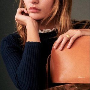 Sezane Heritage Victor Bag, Smooth Heritage Honey